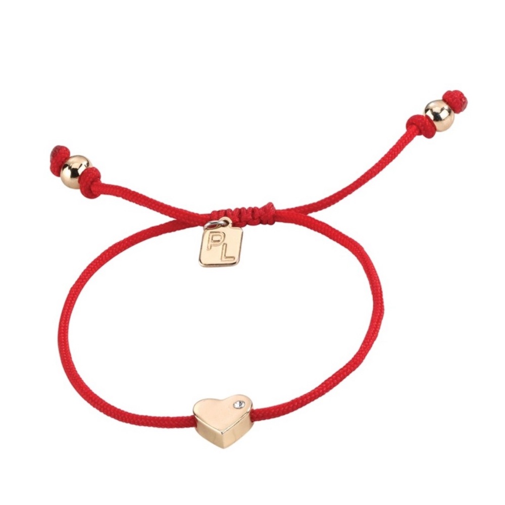 Park Lane Red and Gold Heart Bracelet